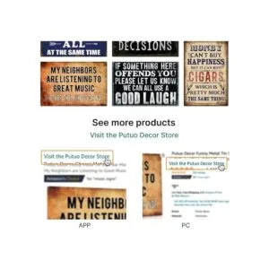 Putuo Decor Divertido letrero sarcástico de metal para_6