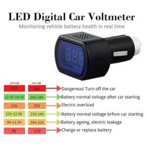 Zeltauto voltímetro digital LCD para conectar en el_4