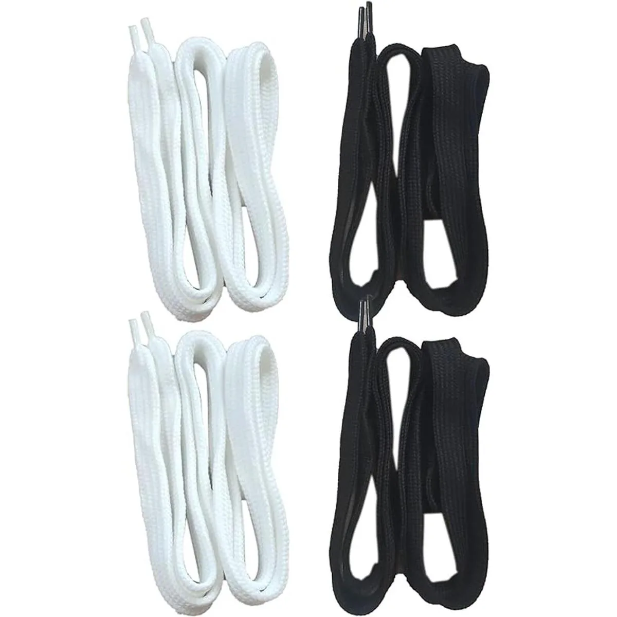 de cordón de repuesto con capucha plana negroblanco de_2