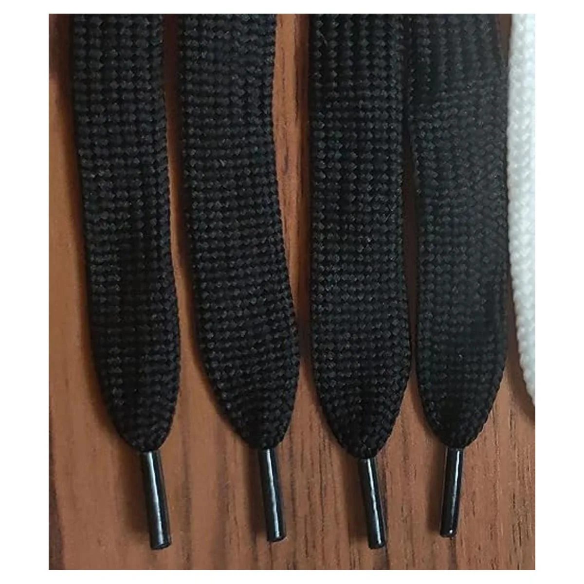 de cordón de repuesto con capucha plana negroblanco de_3