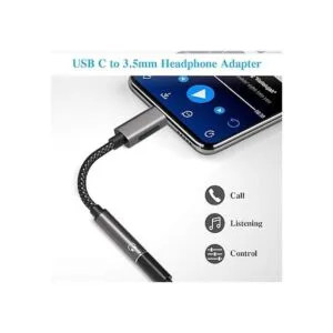 TITACUTE Adaptador de auriculares USB C para Samsung S21_3