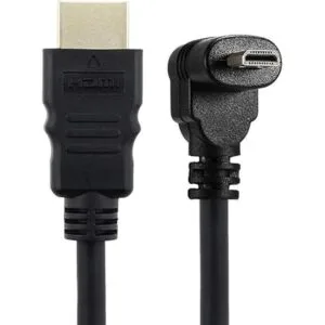 Cable HDTV en ángulo de 90 grados Micro HDMI a HDMI macho_3