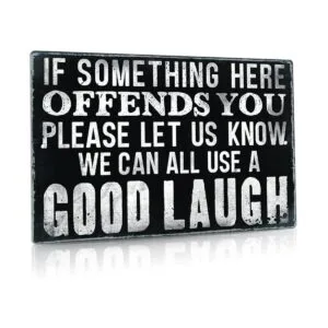 Putuo Decor Divertido letrero sarcástico de metal para_1
