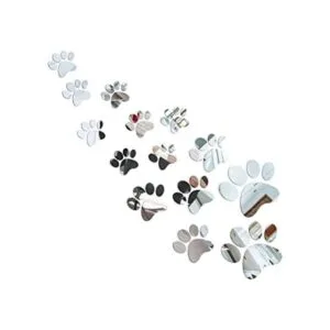 Juego de 14 calcomanías de espejo de pata para perros_1