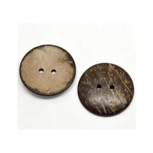 YAKA 100 piezas nuevo grueso coco Shell 2 agujeros botón_3