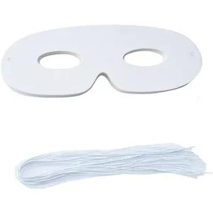 Sowaka 24 máscaras de ojos de papel para bricolaje color_1