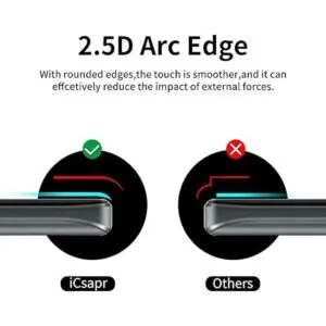 iCsapr Protector de pantalla de vidrio compatible con_4