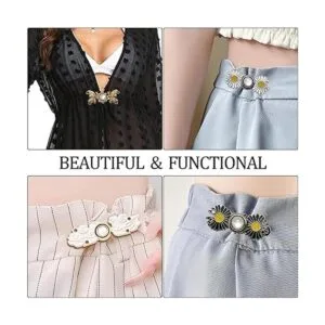 6 botones para vestido de jeans suelto grande clips de_6