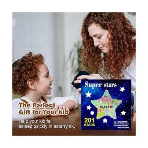 CAYUDEN Calcomanías de estrellas que brillan en la_5