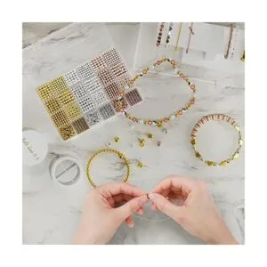 ARTDOT Cuentas de oro para hacer pulseras kit de cuentas_4