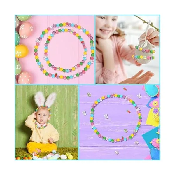 160 cuentas de madera de Pascua para manualidades cuentas_5