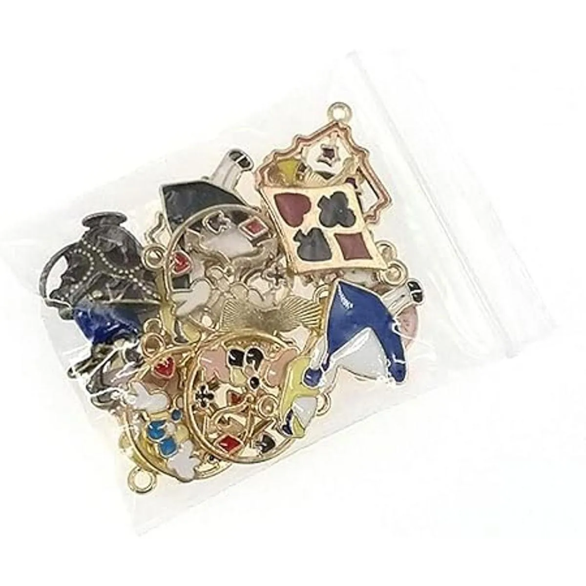 Kinteshun Dijes esmaltados de Alicia reloj de conejo_7