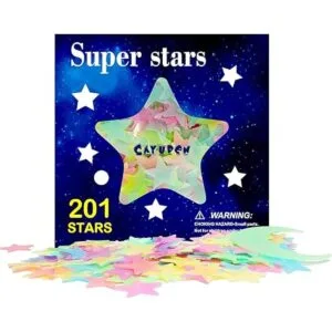 CAYUDEN Calcomanías de estrellas que brillan en la_1