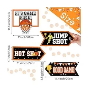 Outus Letrero de fiesta de baloncesto 20 piezas temática_2