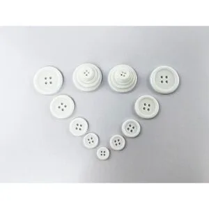 Wennuo 100Pcs White Sewing Buttons4Hole Craft Buttons 5_3