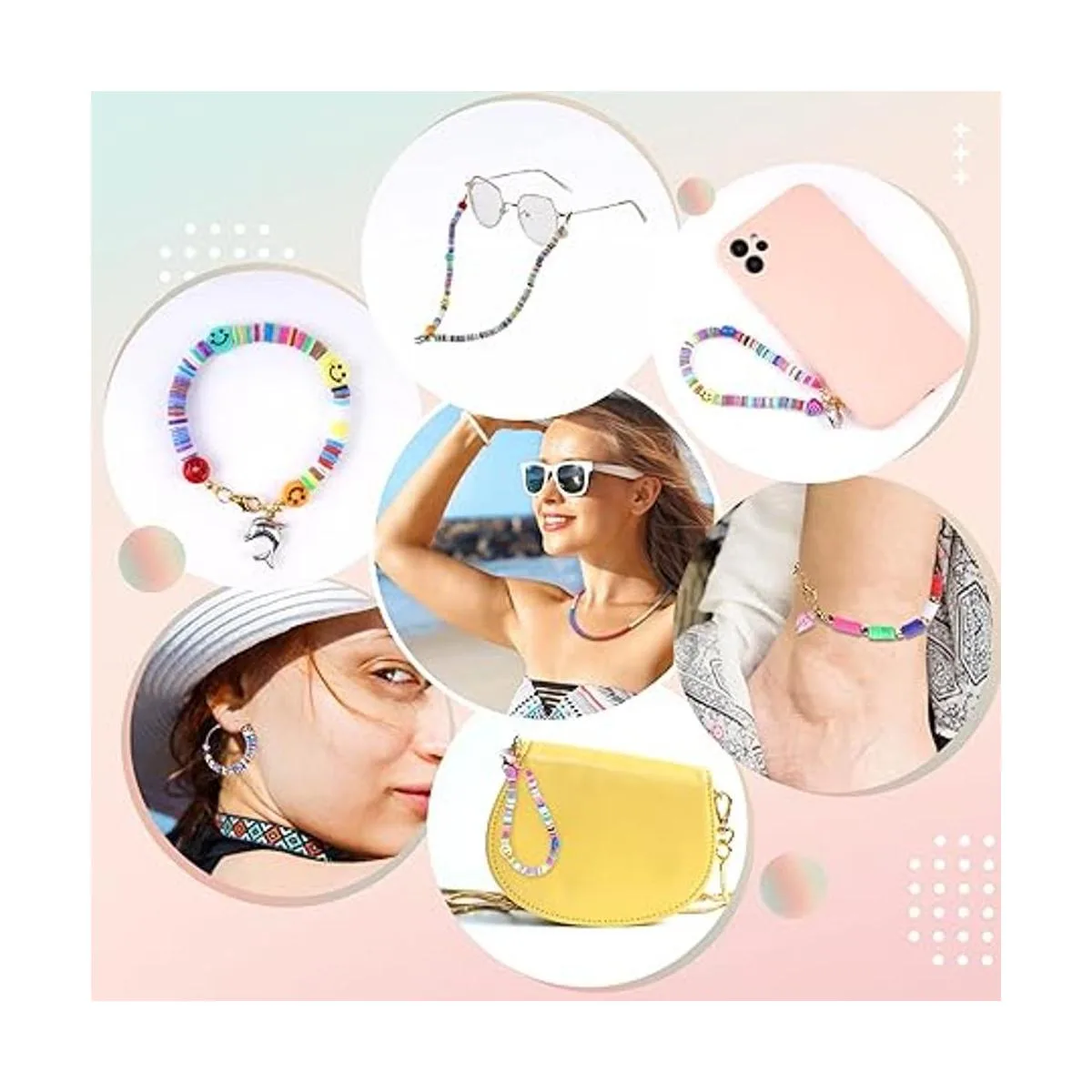 FZIIVQU Juego de 6100 cuentas de arcilla para hacer_4