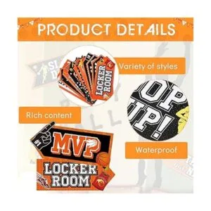 Outus Letrero de fiesta de baloncesto 20 piezas temática_3