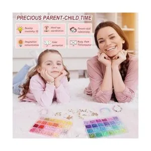 QUEFE Kit de 4800 cuentas de arcilla para hacer pulseras_5