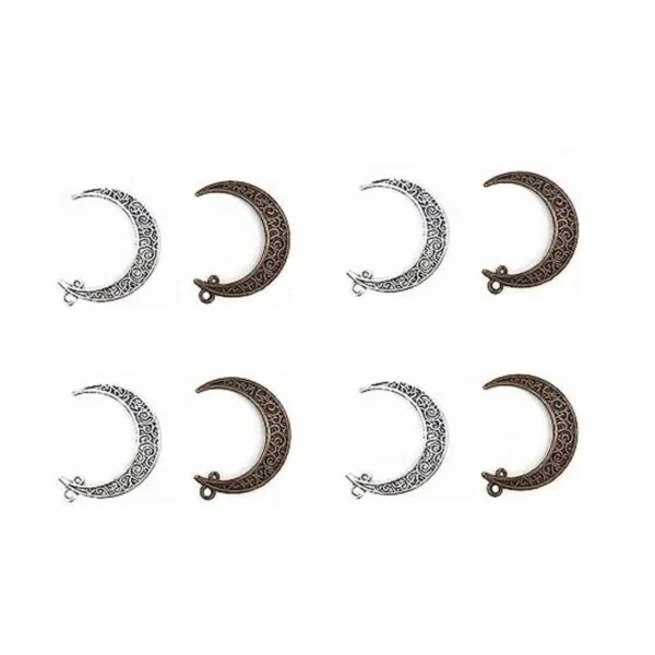 Kinteshun Colgante de filigrana con símbolo de luna y_1