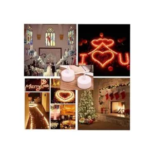 Velas alimentadas por baterías Paquete de 24 velas_4