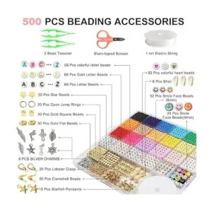 Redtwo Kit de fabricación de pulseras de 5100 cuentas de_4