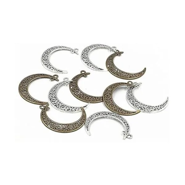 Kinteshun Colgante de filigrana con símbolo de luna y_3