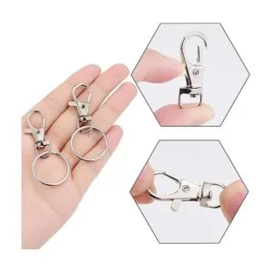 Hapeper Ganchos giratorios de metal con llaveros_4