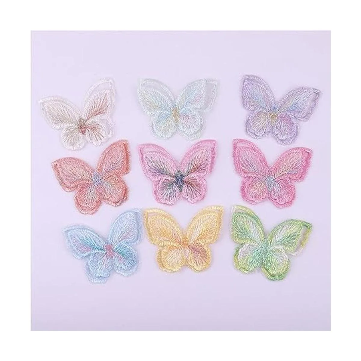 SuiGlory 9 parches coloridos de encaje de mariposa_4