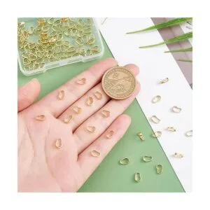 PandaHall 100 pinzas de gancho de fianza a presión_5