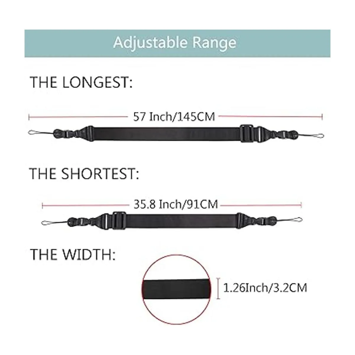 The STAR SCOPE Correa de hombro ajustable cómoda correa_2