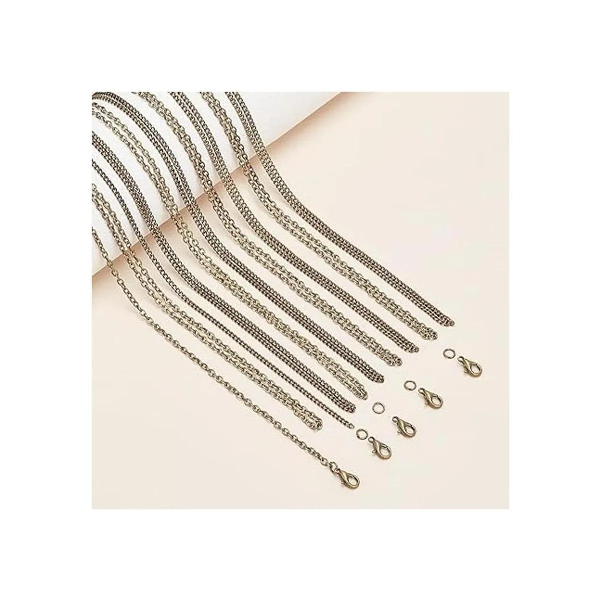 PH PandaHall Cadena de eslabones de hierro trenzado_3