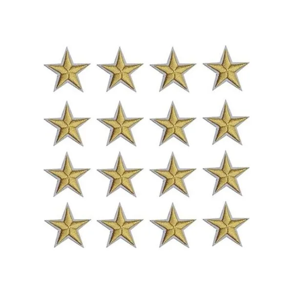 Paquete de 24 apliques de estrella para coser adhesivos_1