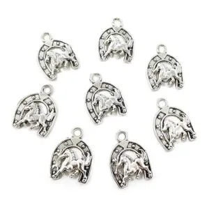 Honbay 50 colgantes de herradura de aleación para_5