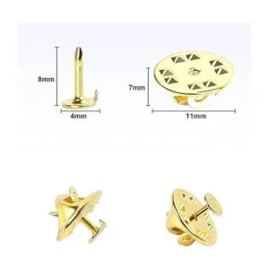 100 pares de tachuelas de mariposa de repuesto con_2