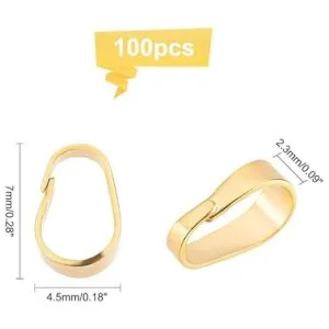 PandaHall 100 pinzas de gancho de fianza a presión_4