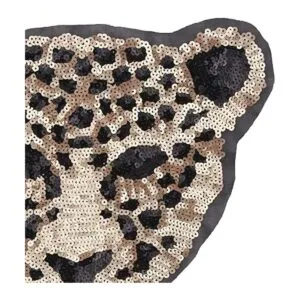 Huluth Parche de leopardo con lentejuelas parche bordado_6