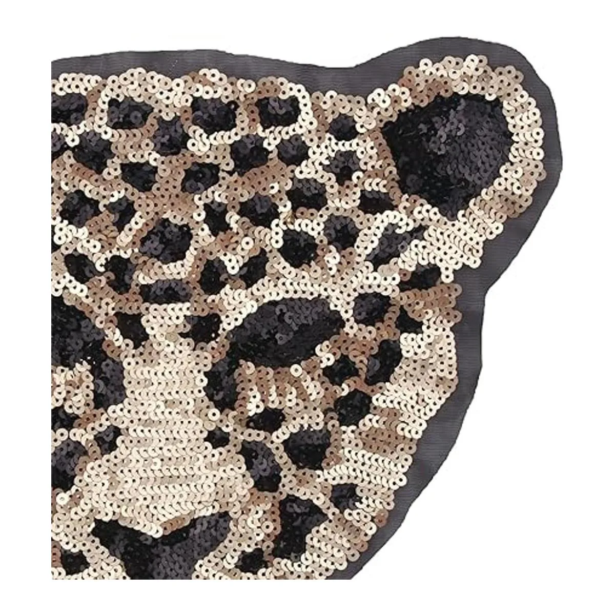 Huluth Parche de leopardo con lentejuelas parche bordado_6