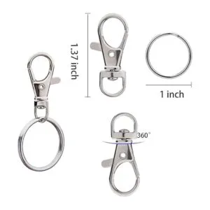 Hapeper Ganchos giratorios de metal con llaveros_3