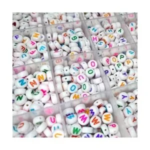 Juego de 1200 piezas de 0.157 x 0.276 in cuentas redondas_2