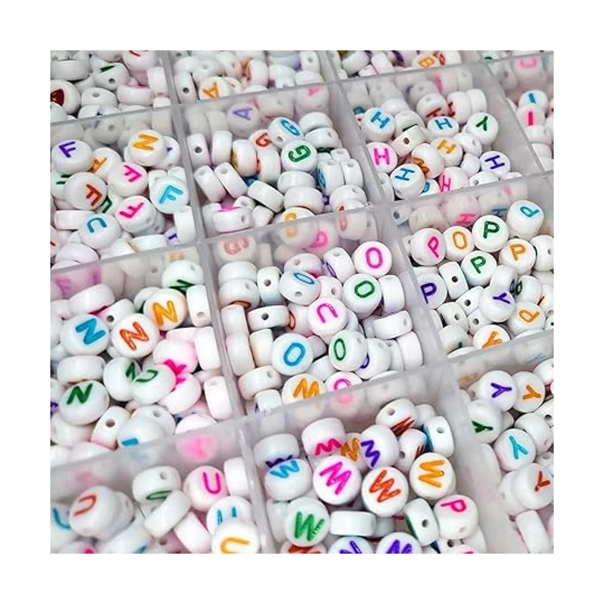 Juego de 1200 piezas de 0.157 x 0.276 in cuentas redondas_2