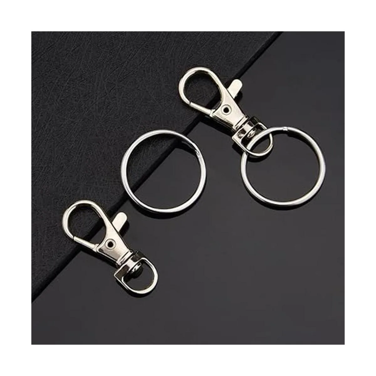 Hapeper Ganchos giratorios de metal con llaveros_5