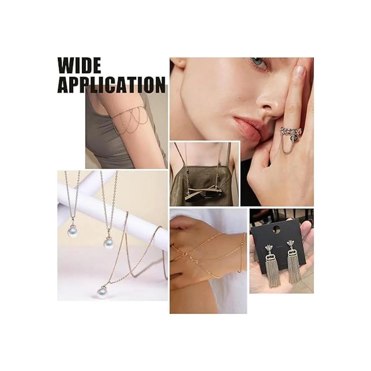 PH PandaHall Cadena de eslabones de hierro trenzado_5