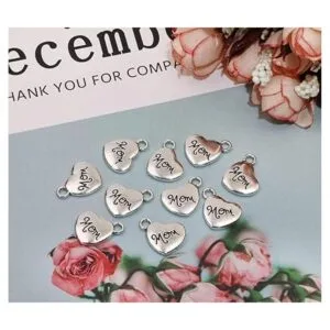 Tupalizy 25 abalorios colgantes de corazón para hacer_3