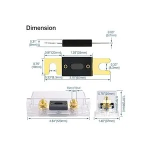 Baomain ANL100A Fusible ANL de protección eléctrica de 100_5