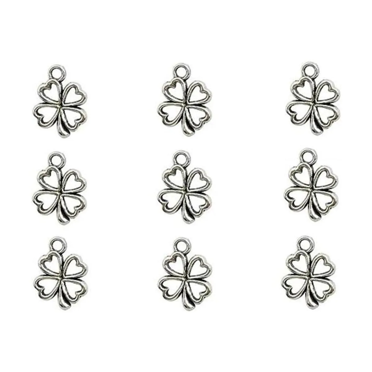 100 colgantes de trébol de cuatro hojas para manualidades_1