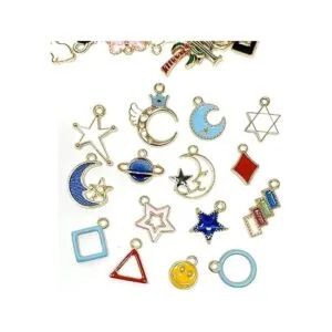 JIALEEY 60 dijes de cristal esmaltado chapado en oro con_4