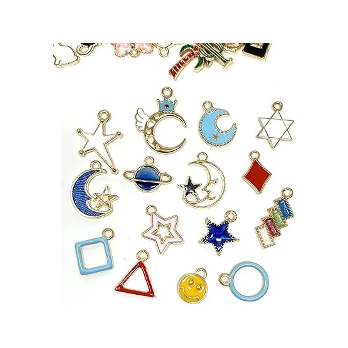 JIALEEY 60 dijes de cristal esmaltado chapado en oro con_4