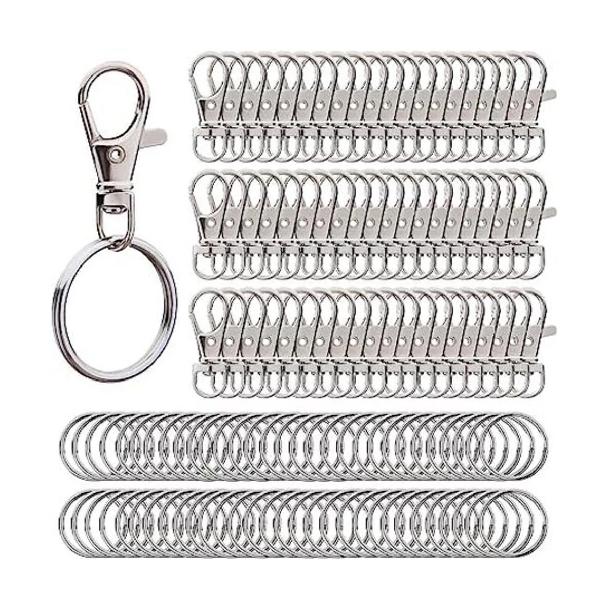 Hapeper Ganchos giratorios de metal con llaveros_1