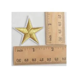 Paquete de 24 apliques de estrella para coser adhesivos_2