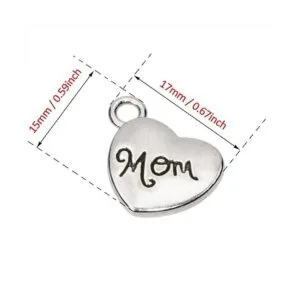 Tupalizy 25 abalorios colgantes de corazón para hacer_2